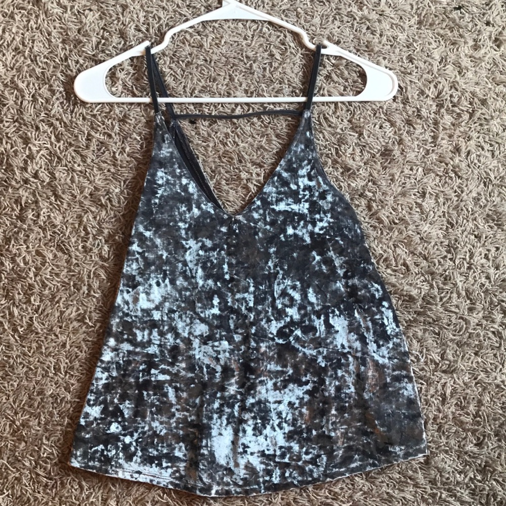 Grey velvet AE tank